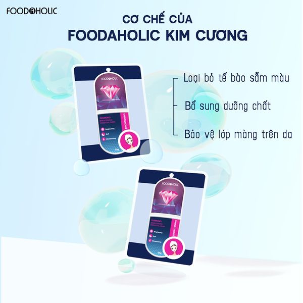 Mặt Nạ Food A Holic - Bột Kim Cương Dưỡng Trắng Sáng Da 23g 1PCS