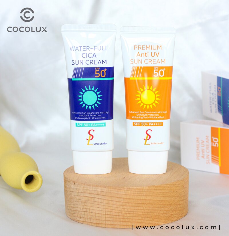 Kem Chống Nắng Smile Leader Premium Anti UV Sun Cream SPF 50+ PA++++ 