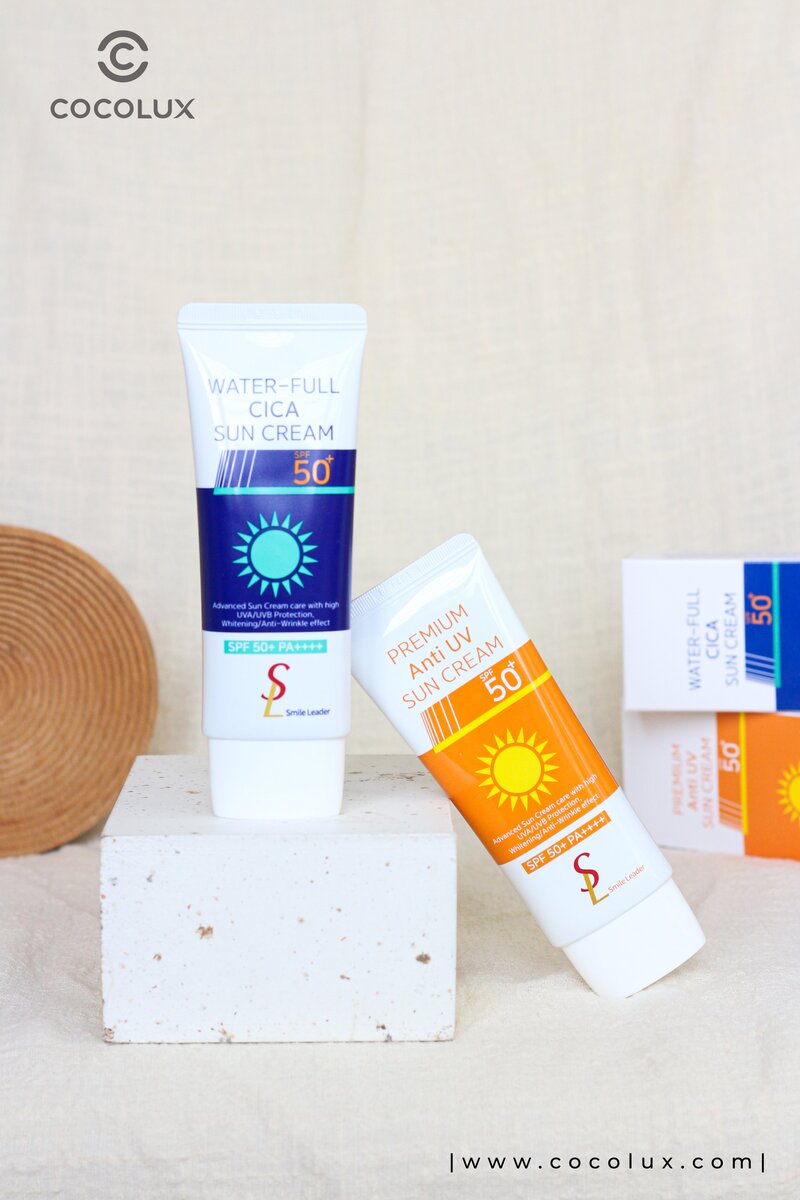 Kem Chống Nắng Smile Leader Premium Anti UV Sun Cream SPF 50+ PA++++ 