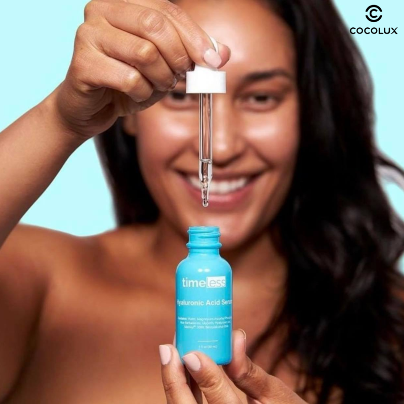 Serum Timeless Hyaluronic Acid  + Vitamin C Cấp Ẩm, Làm Sáng Da 30ml