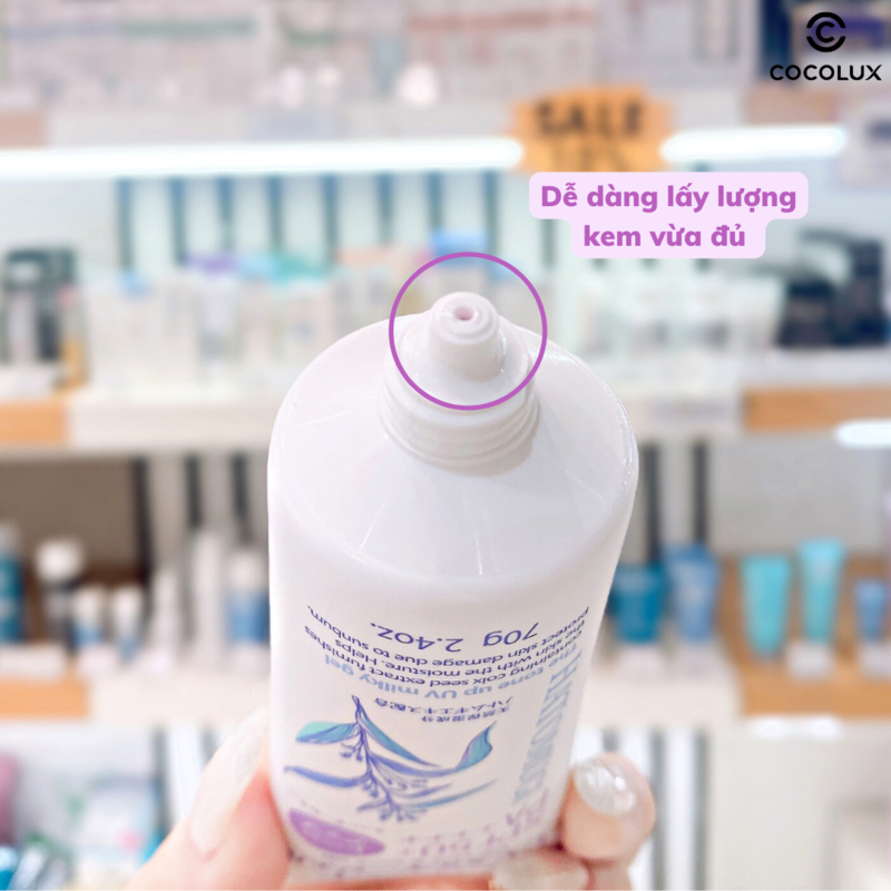 Kem Chống Nắng Hatomugi Ý Dĩ Cấp Ẩm, Nâng Tông Da 70g