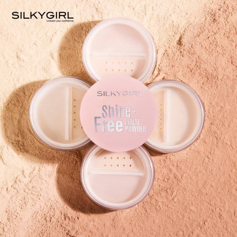 Phấn Phủ Silkygirl Shine Free Loose Powder Dạng Bột Màu 01 Natural Light 10gr