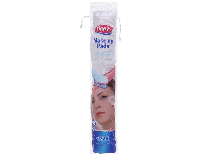 Bông Tẩy Trang Tippys Classic Make Up Pads 120 PCS
