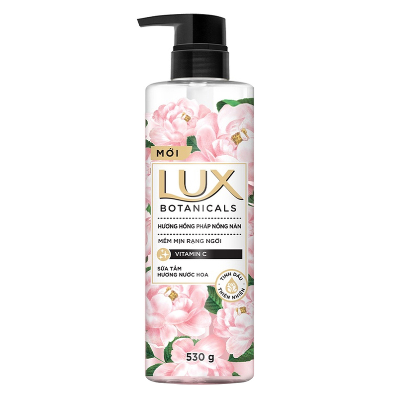 Sữa Tắm Lux Botanicals Hoa Hồng Pháp Nồng Nàn 530g