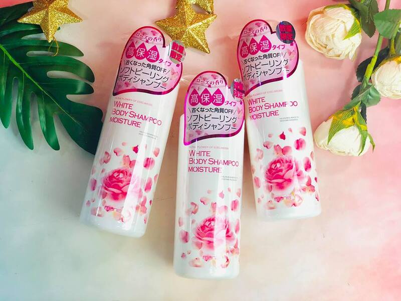 Sữa Tắm Manis White Body Shampoo Moisture Hoa Hồng Trắng Da 450ml