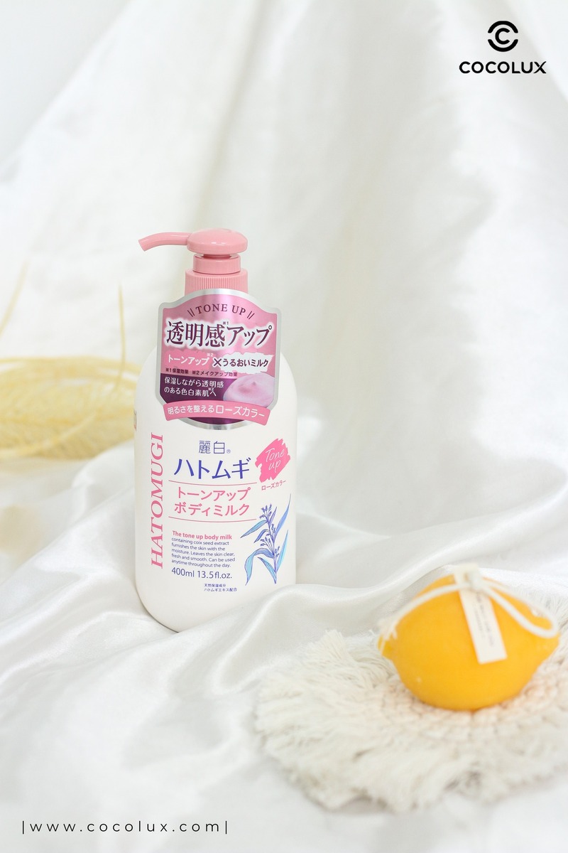 Sữa Dưỡng Thể Hatomugi The Tone Up Body Milk Dưỡng Trắng Nâng Tone 400ml