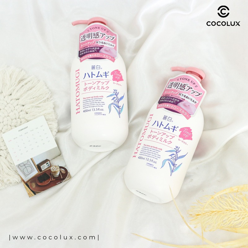 Sữa Dưỡng Thể Hatomugi The Tone Up Body Milk Dưỡng Trắng Nâng Tone 400ml
