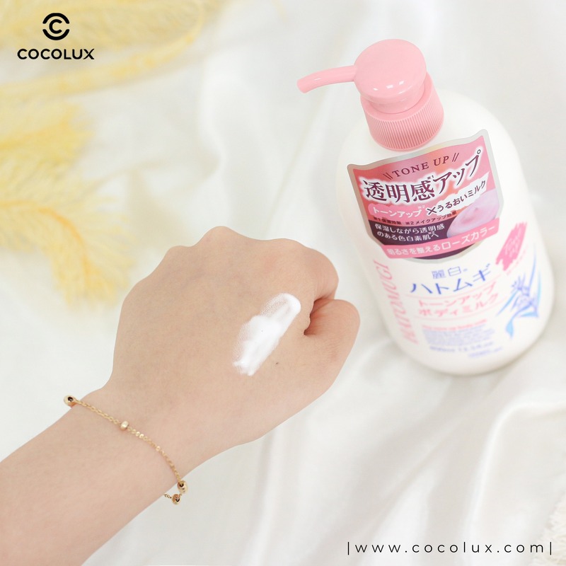 Sữa Dưỡng Thể Hatomugi The Tone Up Body Milk Dưỡng Trắng Nâng Tone 400ml