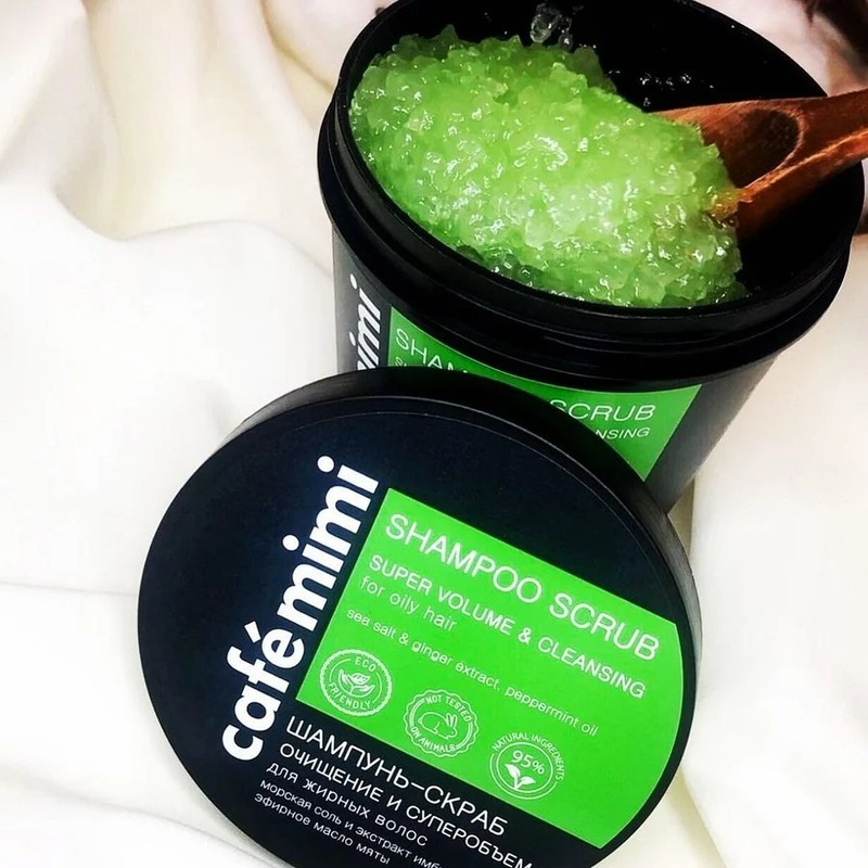 Dầu Gội Tẩy Tế Bào Chết Da Đầu Cafe Mimi Shampoo Scrub Cho Tóc Yếu, Tóc Thường 330g