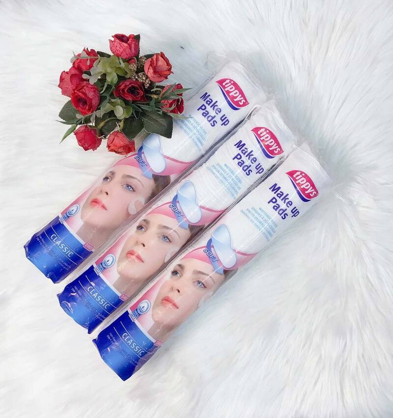 Bông Tẩy Trang Tippys Classic Make Up Pads 120 PCS
