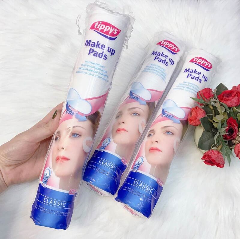 Bông Tẩy Trang Tippys Classic Make Up Pads 120 PCS