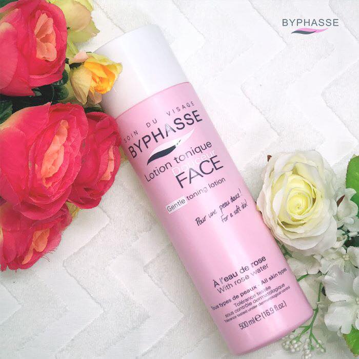 Nước Hoa Hồng Byphasse Lotion Tonique Douceur Cho Mọi Loại Da Chiết Xuất Hoa Hồng 500ml