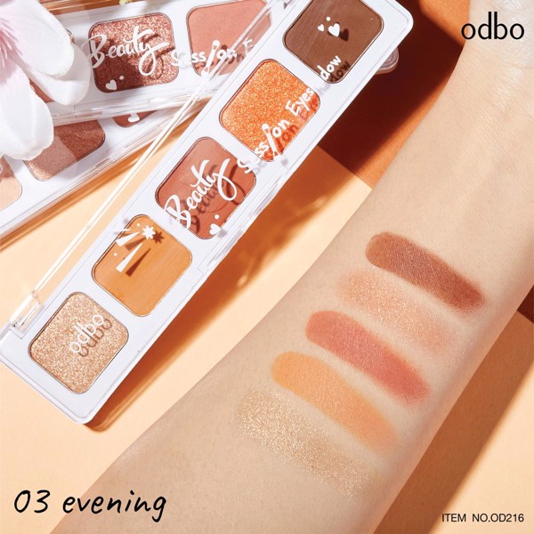 Phấn Mắt Odbo Beauty Session Eyeshadow OD216 03 5 Ô 7.5g