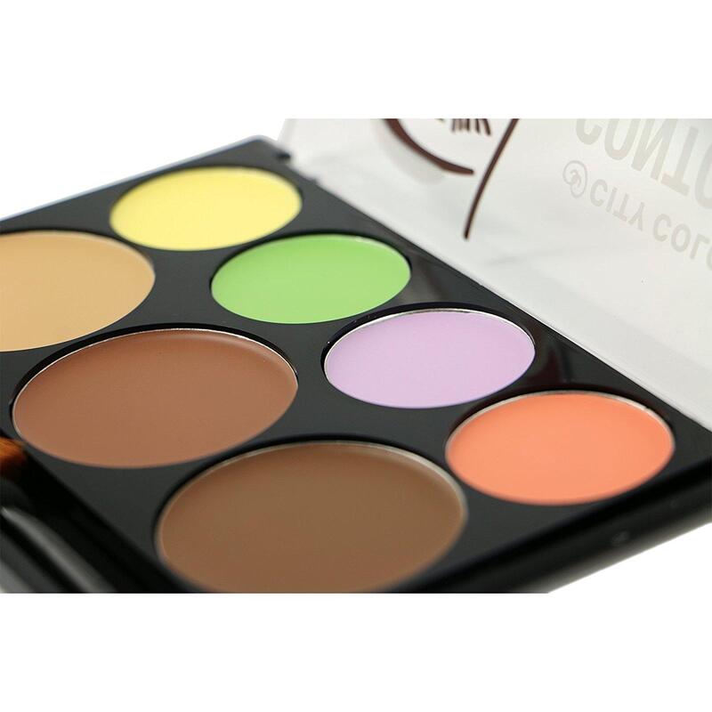Bảng Tạo Khối Và Che Khuyết Điểm City Color Contour & Correct Cream Palette 7 Ô