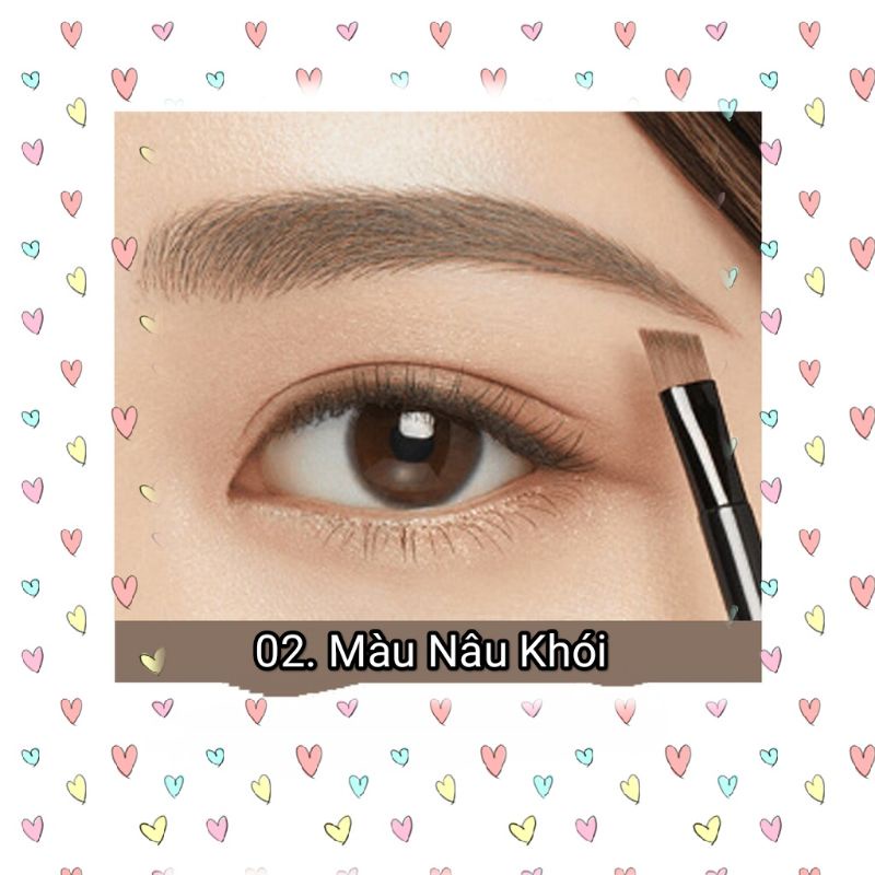 Bột Tán Mày Kissme Heavy Rotation Natural Powder Eyebrow 02 2.3g