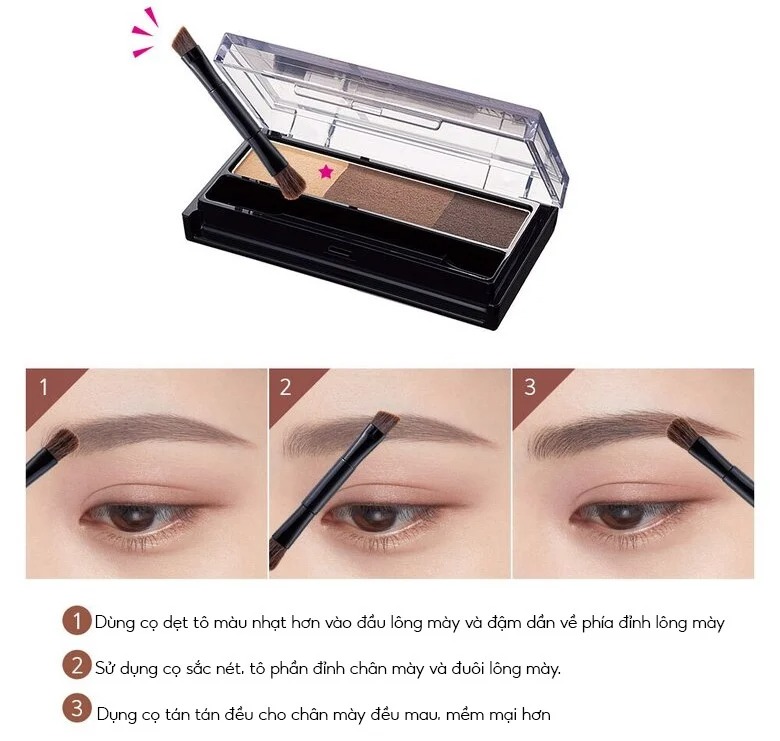 Bột Tán Mày Kissme Heavy Rotation Natural Powder Eyebrow 02 2.3g