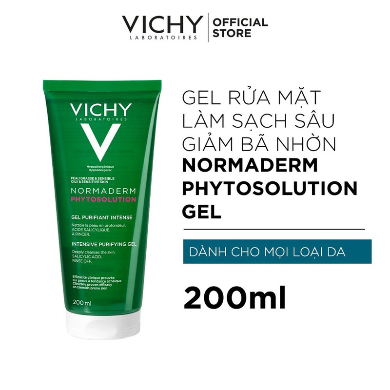 Sữa rửa mặt Vichy Gel Sạch Sâu Giảm Bã Nhờn 200ml