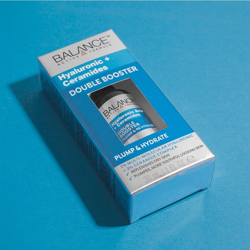 Tinh Chất Balance Active Formula Hyaluronic + Ceramides Double Booster Plump & Hydrate Serum 30ml