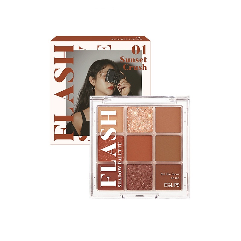 Phấn Mắt Eglips Flash Shadow Palette - 01 Sunset Crush