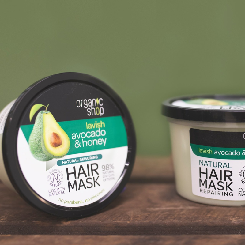 Mặt Nạ Tóc Organic Shop Avocado & Honey Natural Repairing Hair Mask 250ml