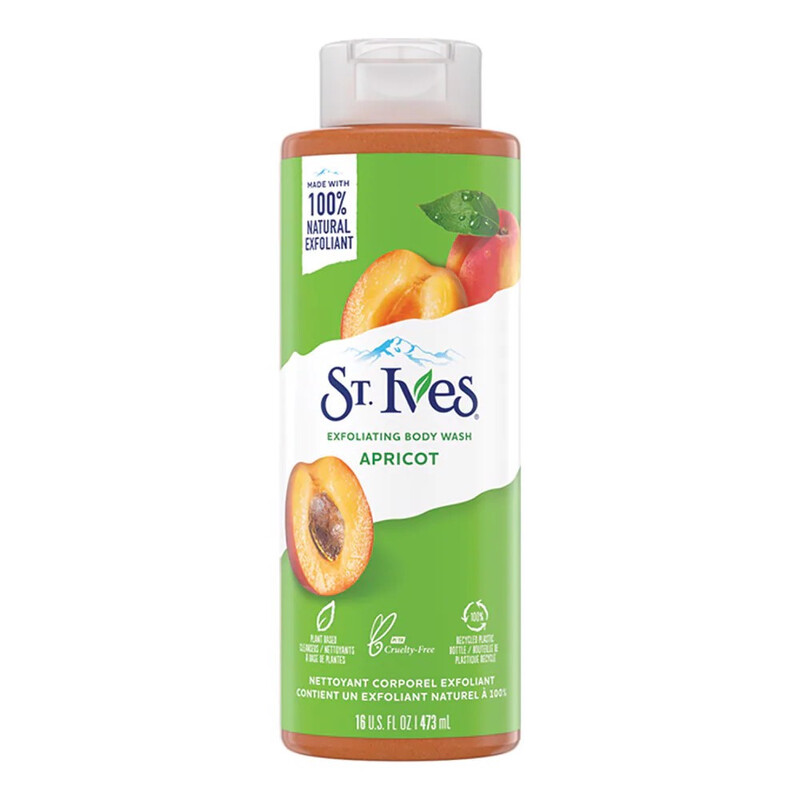 Sữa Tắm St.Ives Tẩy Da Chết Chiết Xuất Mơ Tẩy Tế Bào Chết 473ml