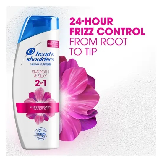 Dầu Gội & Xả Head & Shoulders Smooth & Silky 2in1 Suôn Mềm Óng Mượt 380ml