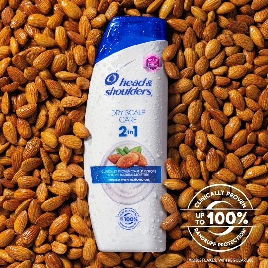 Dầu Gội & Xả Head & Shoulders Dry Scalp Care 2in1 Dưỡng Ẩm Da Đầu Khô 400ml