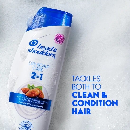 Dầu Gội & Xả Head & Shoulders Dry Scalp Care 2in1 Dưỡng Ẩm Da Đầu Khô 400ml