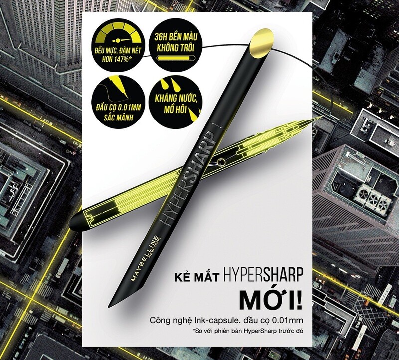 Bút Kẻ Mắt Maybelline Hyper Sharp Liner Extreme Sắc Mảnh BK1 Đen Sắc Sảo 0.4g