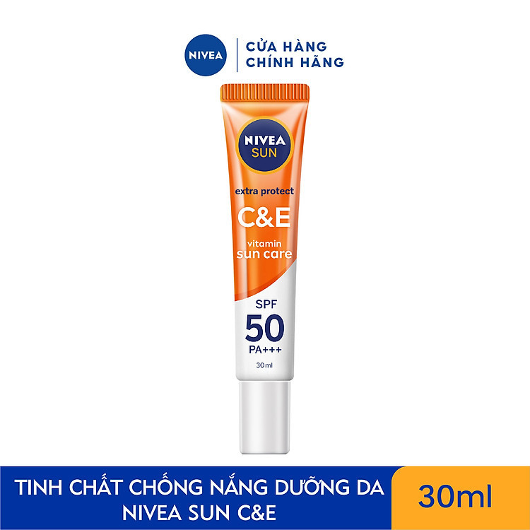 Tinh Chất Chống Nắng Nivea Sun Extra Protect C&E Vitamin Sun Care SPF50 PA+++ Dưỡng Sáng Khỏe 30ml