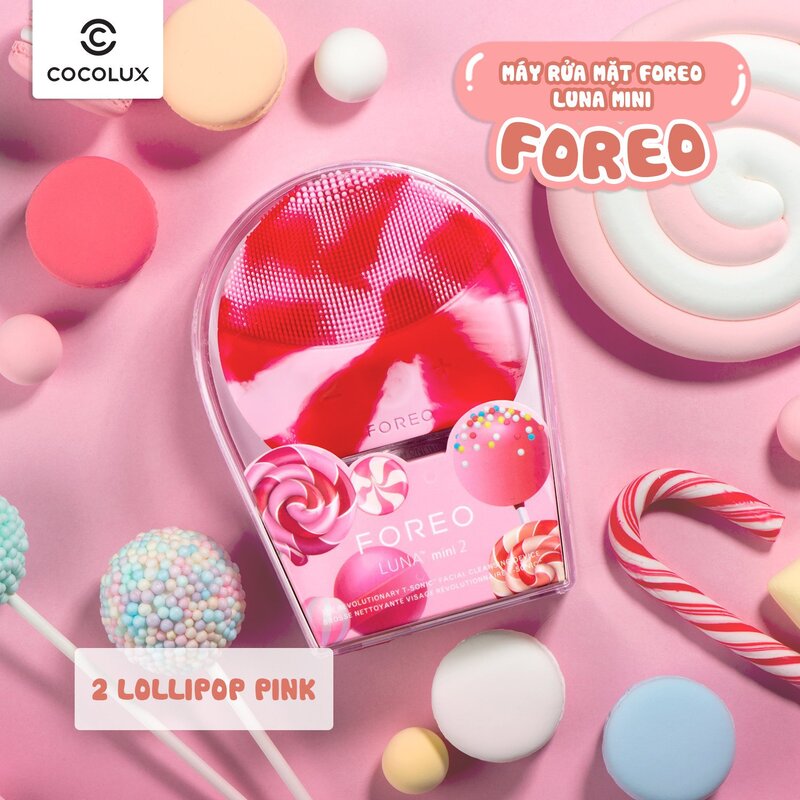 Máy Rửa Mặt Foreo Luna Mini 2 Lollipop Pink