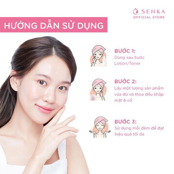 Kem Dưỡng Senka White Beauty Glow Gel Cream Sáng Da, Mờ Thâm Sạm Ban Đêm 50g