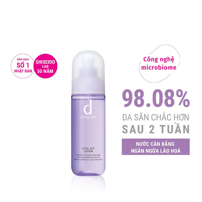 Nước Cân Bằng D program Vital Act Lotion I Cải Thiện Dấu Hiệu Lão Hóa 125ml