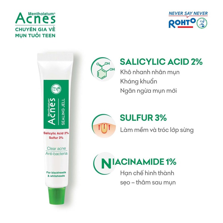 Gel Dưỡng Acnes Kháng Khuẩn, Ngăn Ngừa và Giảm Mụn 18g