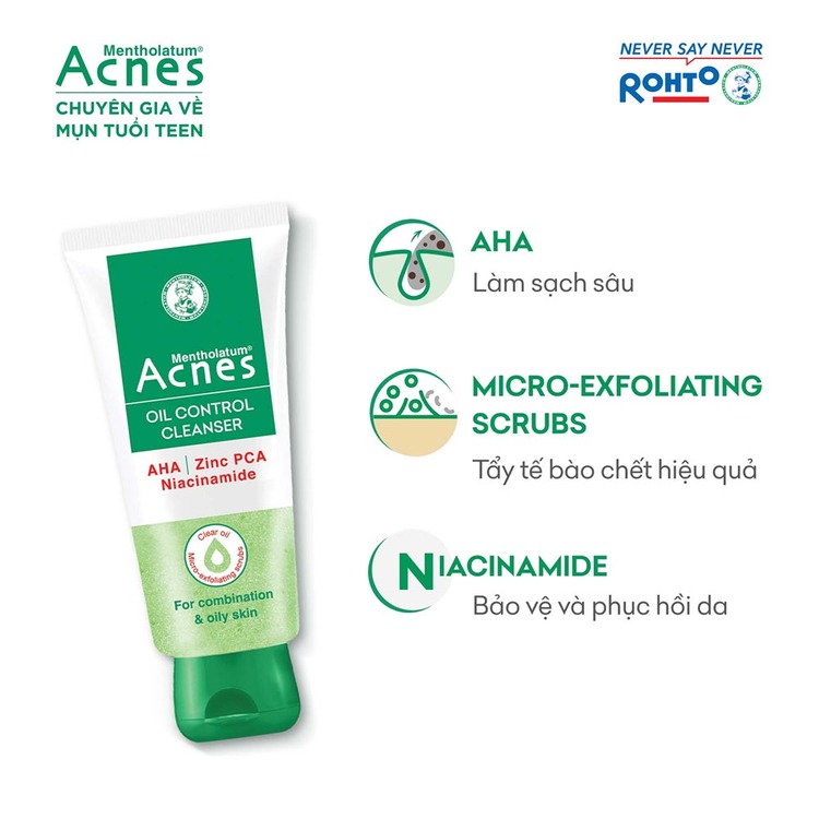 Gel Rửa Mặt Acnes Kiểm Soát Nhờn 100g
