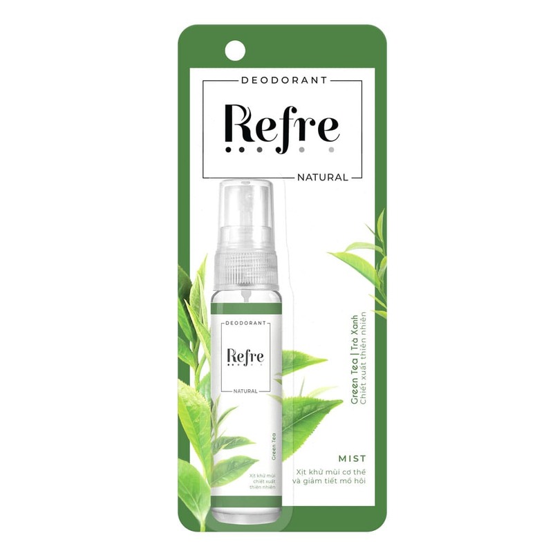 Xịt Khử Mùi Refre Hương Trà xanh 30ml