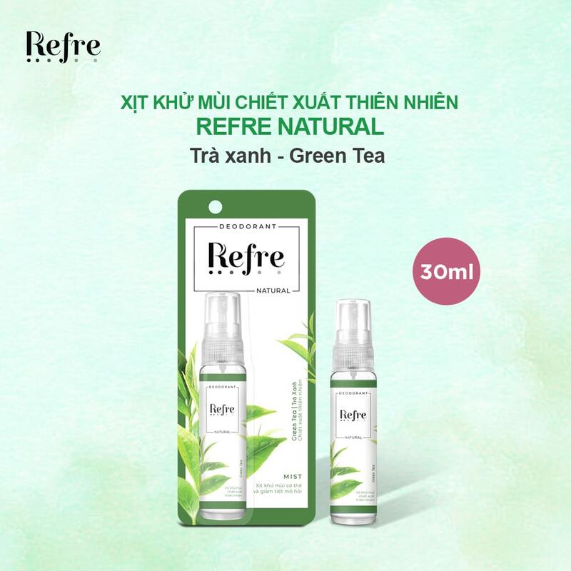Xịt Khử Mùi Refre Hương Trà xanh 30ml