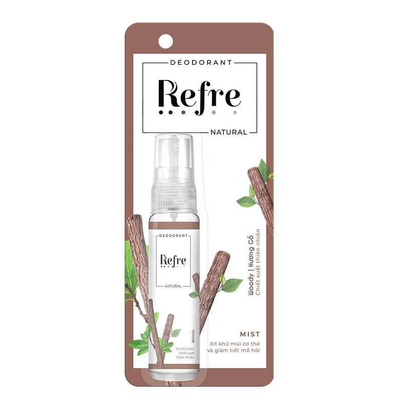 Xịt Khử Mùi Refre Hương Gỗ 30ml