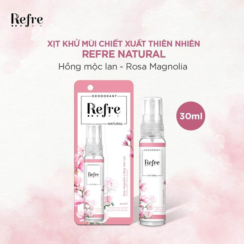 Xịt Khử Mùi Refre Hồng Mộc Lan 30ml