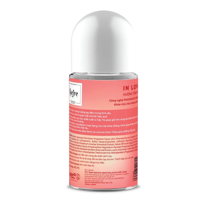 Lăn Khử Mùi Refre Natural Hương Tình Yêu 40ml