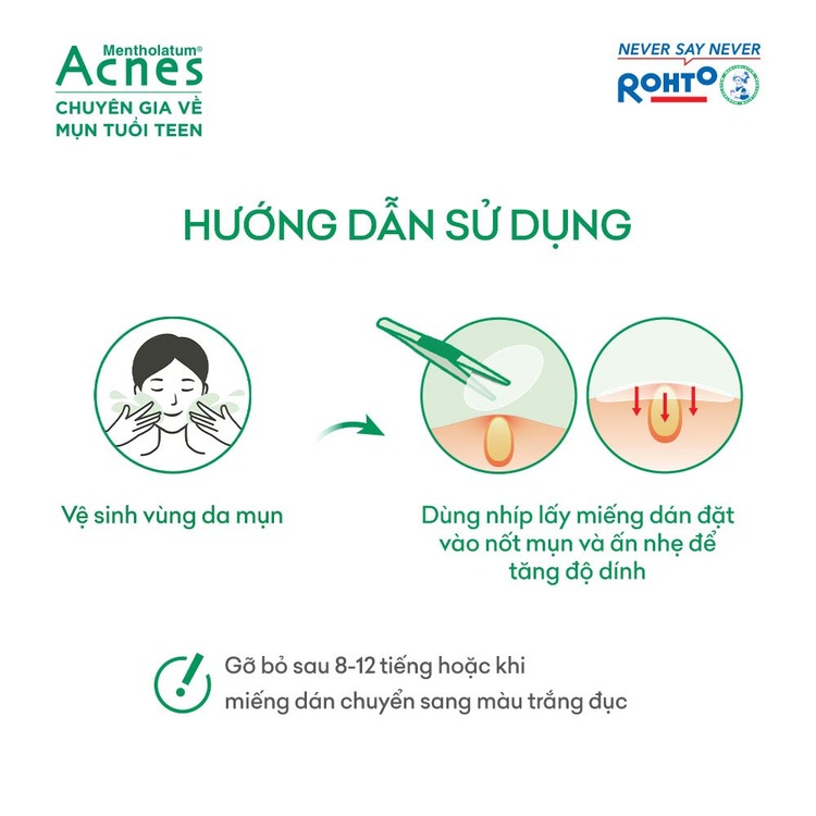 Miếng Dán Mụn Acnes Giúp Giảm Mụn Sưng Viêm 24 PCS
