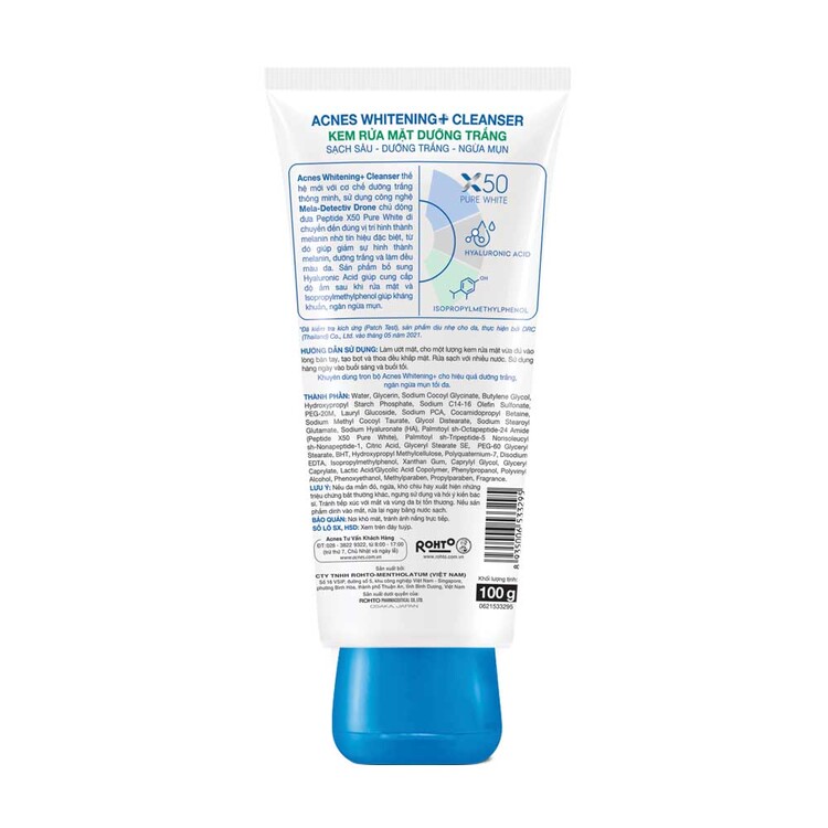 Sữa Rửa Mặt Whitening+ Acnes Dưỡng Trắng 100g