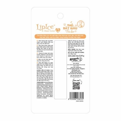 Son Dưỡng LipIce Sheer Color Q Thỏ Bảy Màu 2.4g