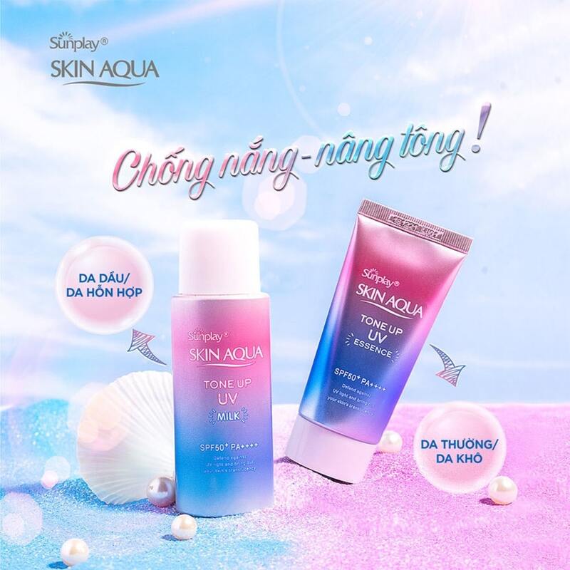 Tinh Chất Chống Nắng Sunplay Skin Aqua Tone Up UV Essence SPF50+/PA++++ Hiệu Chỉnh Sắc Da 50g