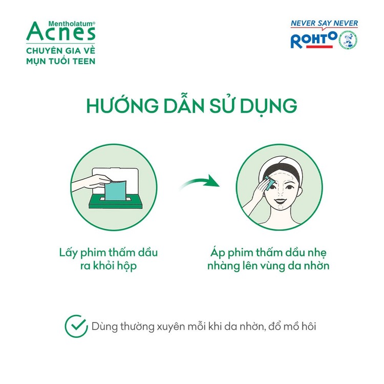 Phim Thấm Dầu Acnes 50 PCS