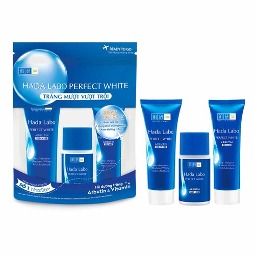 Bộ Sản Phẩm Hada Labo Dưỡng Trắng Da Tối Ưu