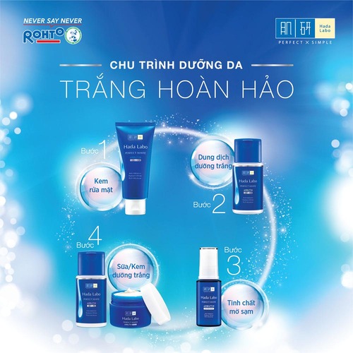 Bộ Sản Phẩm Hada Labo Dưỡng Trắng Da Tối Ưu