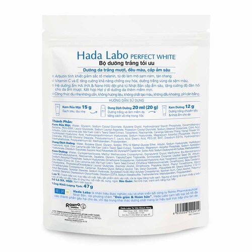 Bộ Sản Phẩm Hada Labo Dưỡng Trắng Da Tối Ưu