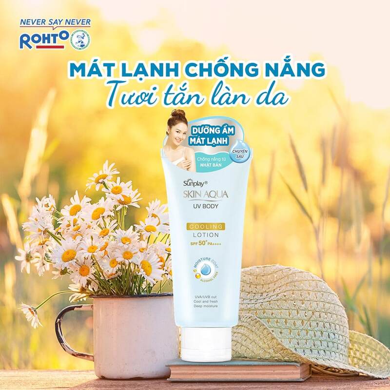 Kem Chống Nắng Sunplay Skin Aqua UV Body Cooling Lotion Mát Lạnh 150g