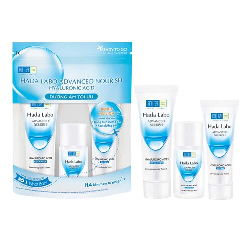 Bộ Sản Phẩm Hada Labo Dưỡng Ẩm Tối Ưu 3 Món 47g